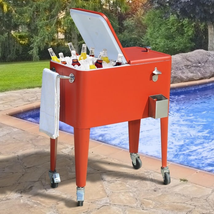 Outdoor Ice Chest Beverage Cooler Ideas For Your Patio or Deck