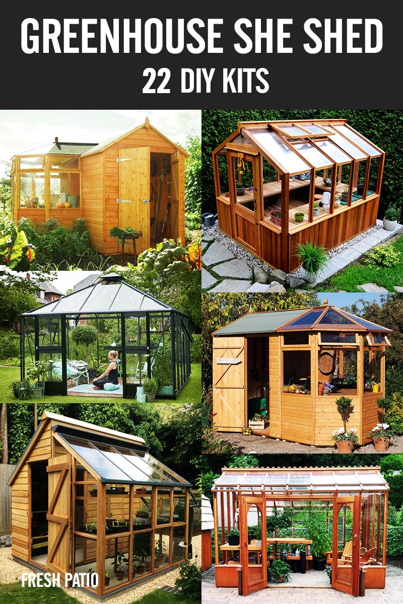 Greenhouse SHE Shed - 22 Awesome DIY Kit Ideas