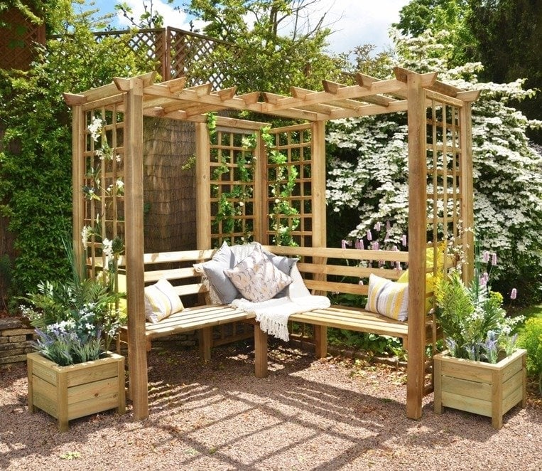 45 Garden Arbor Bench Design Ideas &amp; DIY Kits You Can 