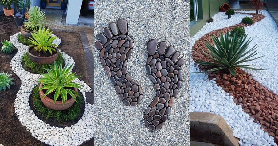 Landscaping with river rock - 130 ideas and designs