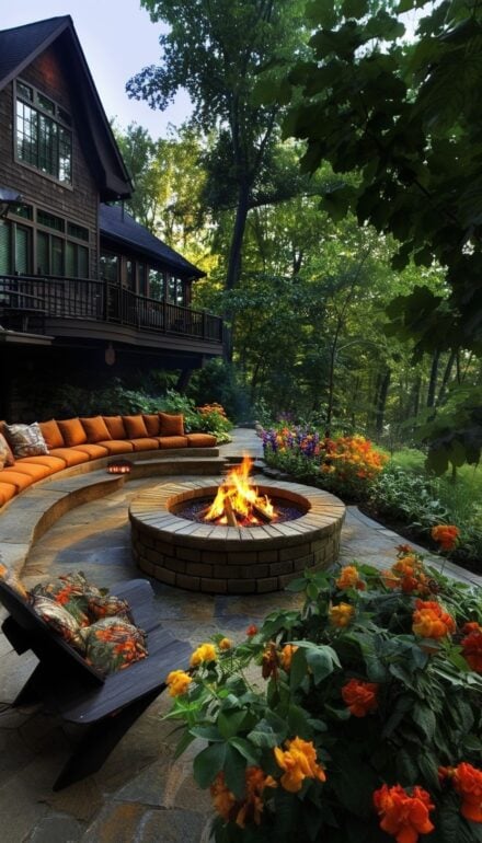 80 Inviting Fire Pit Seating Area Ideas to Elevate Your Backyard