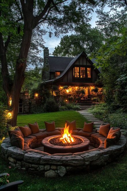 80 Inviting Fire Pit Seating Area Ideas to Elevate Your Backyard