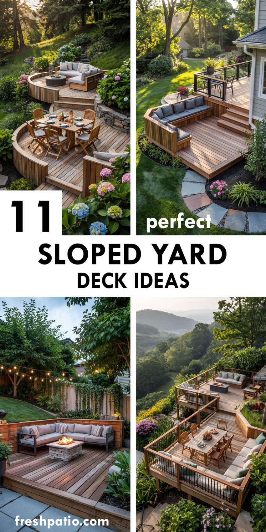 11 Sloped Yard Deck Ideas for the Perfect Hillside Escape