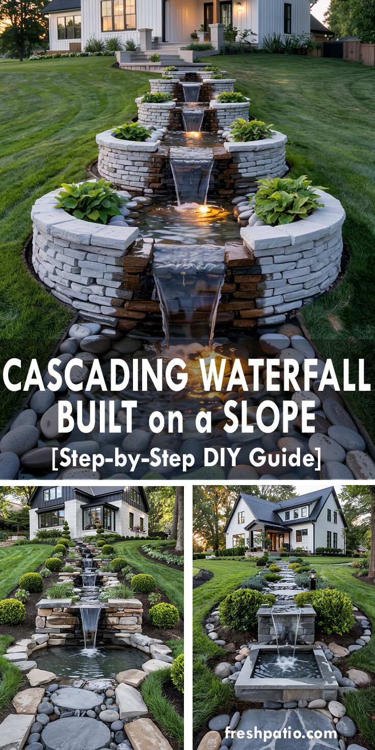 Sloped Yard Water Feature Ideas: How to Build a Cascading Waterfall on a Slope (Step-by-Step DIY Guide)