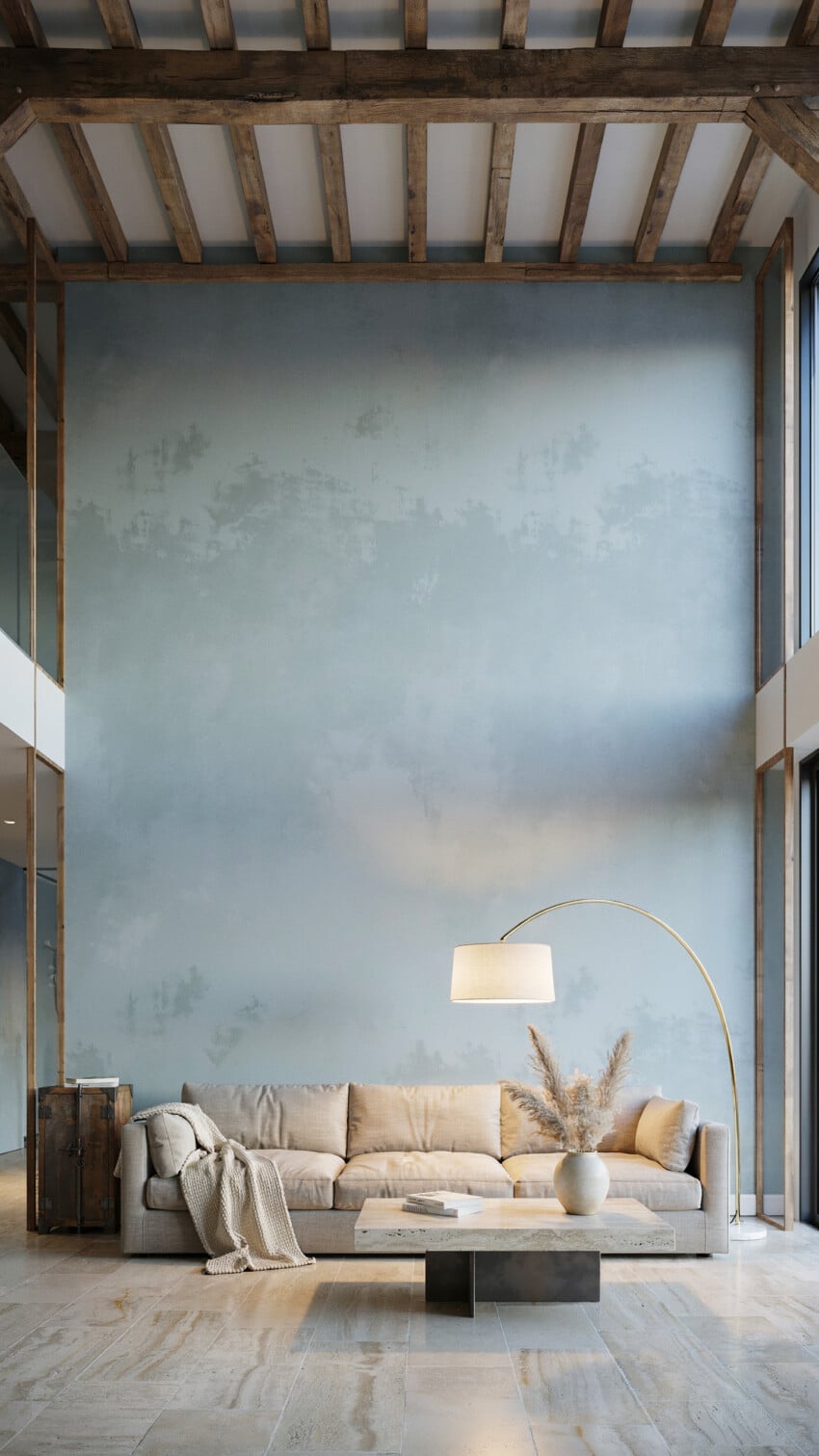 Limewash Plaster Accent Wall