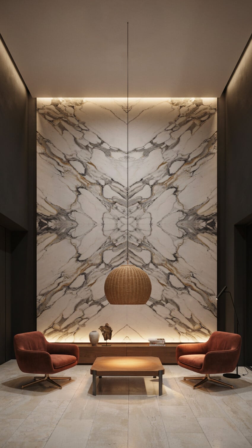 Calacatta Marble Accent Wall