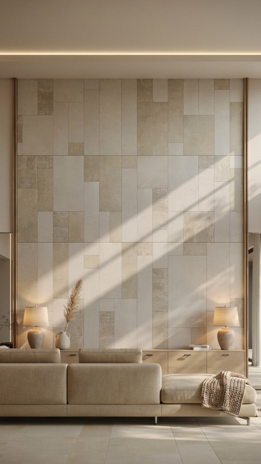 Patchwork Tile Accent Wall