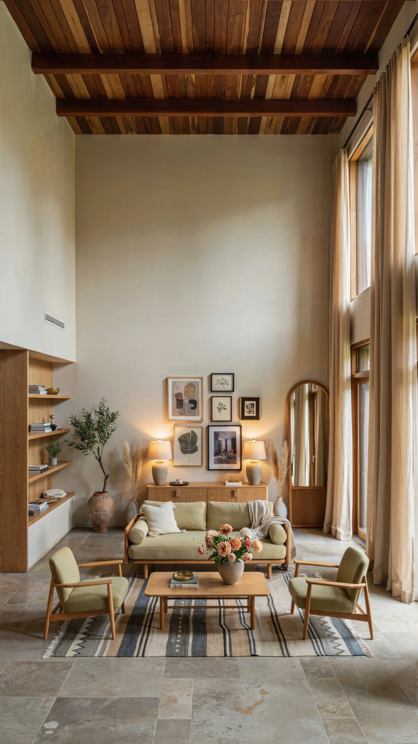 Small Living Room With Sage Green Seating