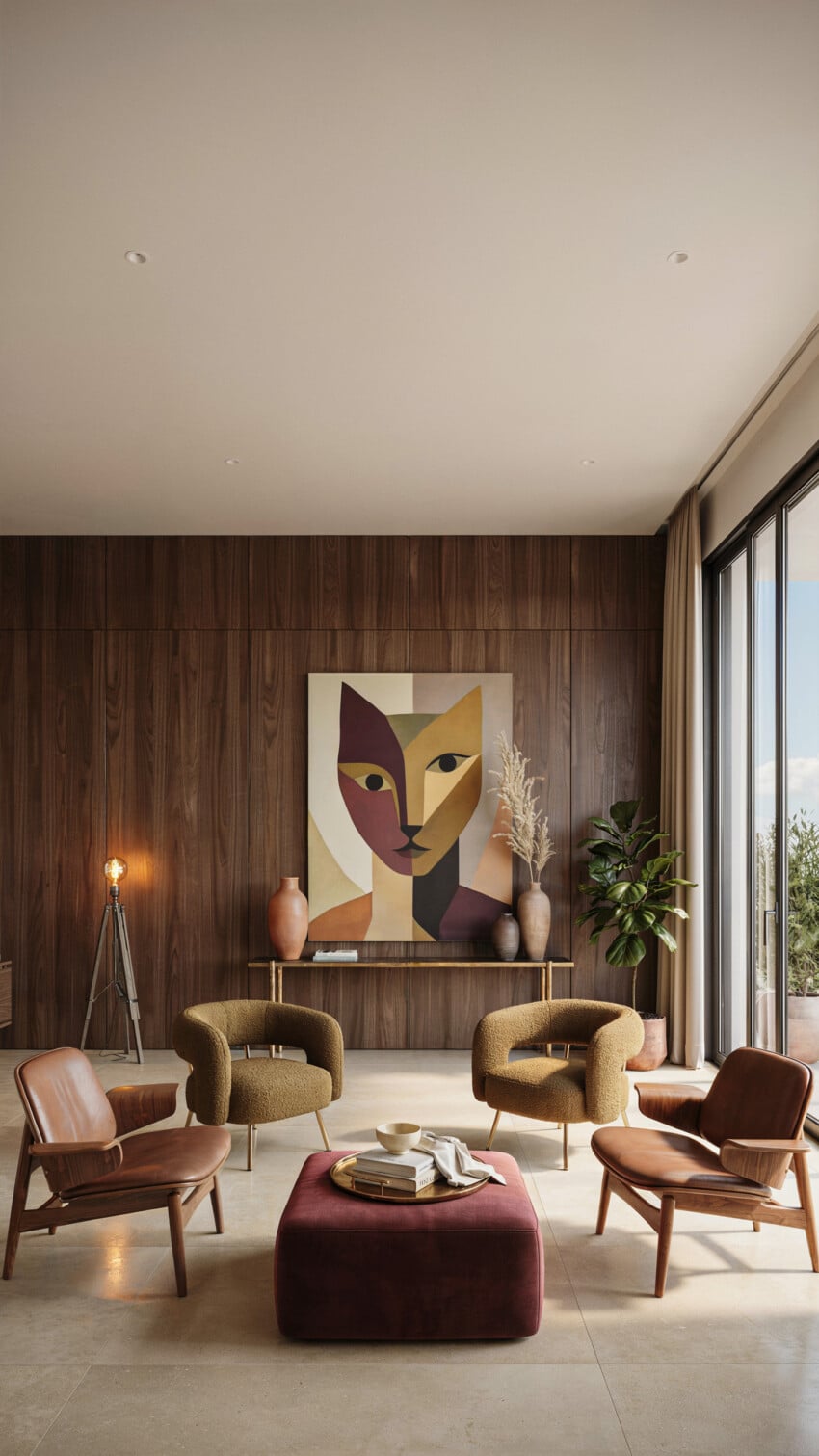 Cubist Face and Pet Portrait