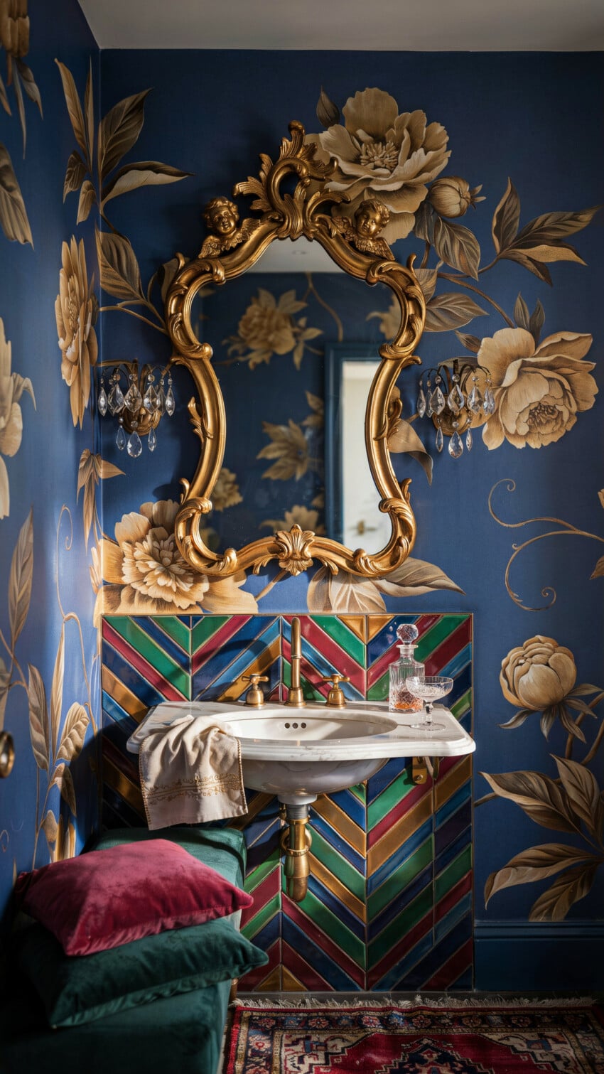 Baroque Mirror Steals the Jewel Box Show