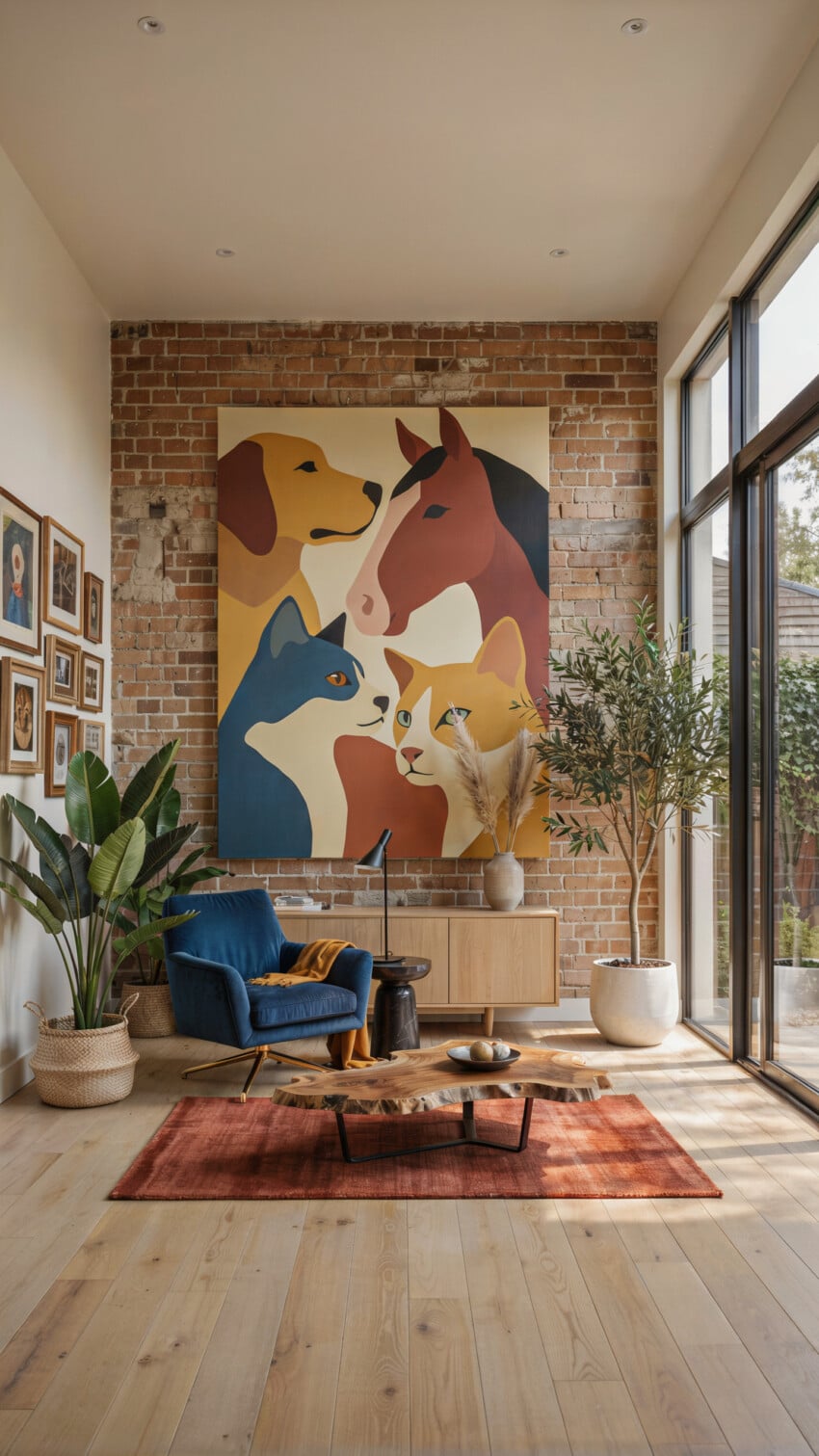 Abstract Pet Portrait Statement Art