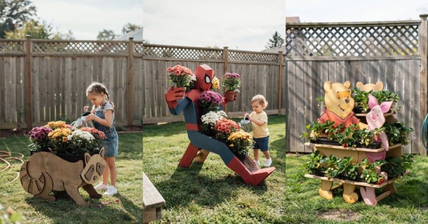 50 DIY Wood Planters Built for Kids