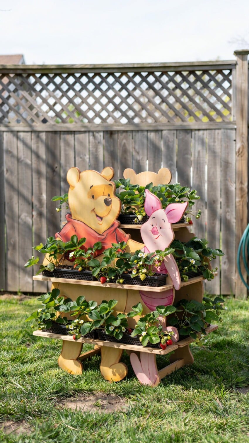 DIY Winnie the Pooh Wood Planter for Kids