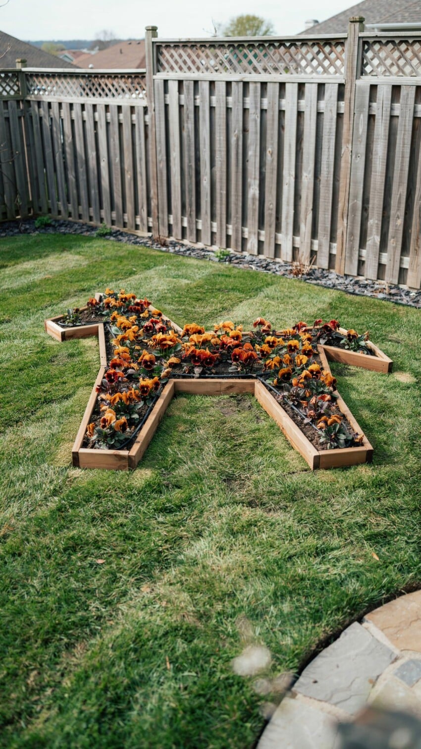 DIY Gingerbread Horse Garden Bed for Kids